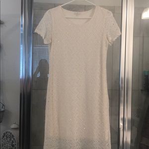 Cream colored slip dress